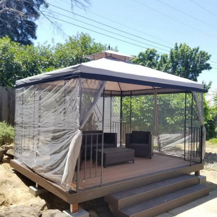 Composite Deck with Shade Structure