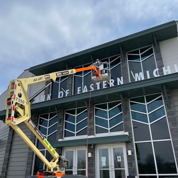 Commercial building cleaning and windows