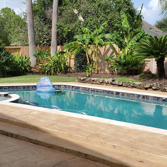 spa and pool supplied with hot water