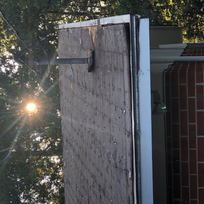 Roof after shingles removed