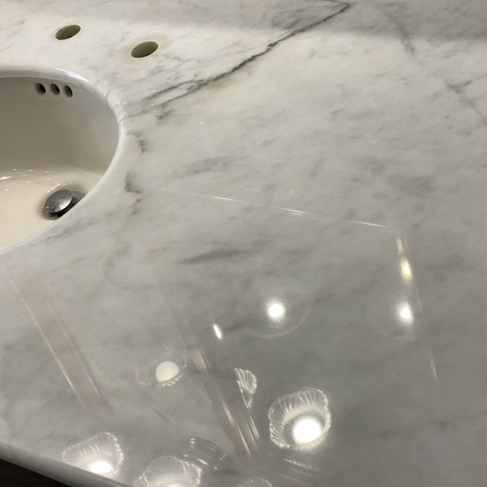 Restoration marble vanity