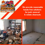 Estate cleanout with carpet removal