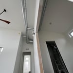 Visible interior ductwork