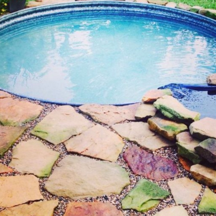 Pond and Stone Work