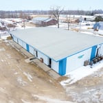 Repaired roof of the American Legion