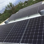 Flat roof solar install