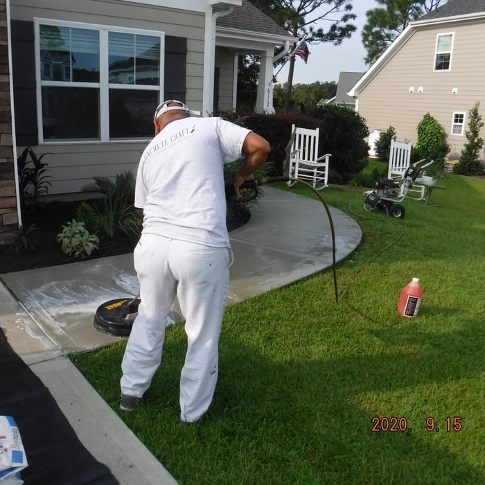 Prepping walkway