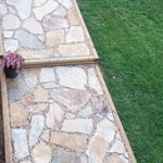 Flagstone walkway