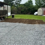 Patio space and Gravel