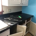 Removing the old counter top