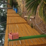Fence staining (after)