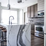 Countertop Waterfall Ends on Island 2