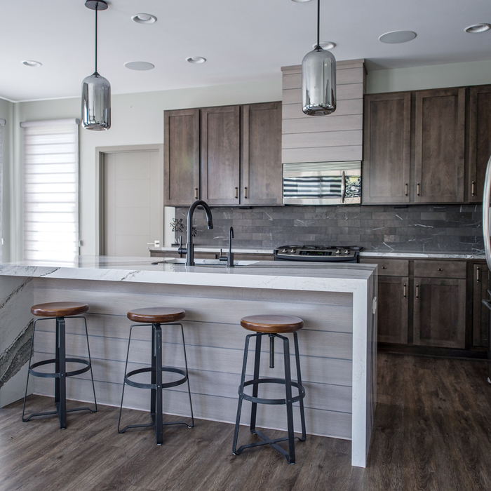 Same angle of this kitchen as the before photo.