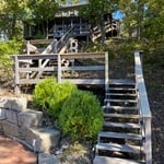 Deck staining