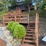 Deck staining