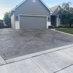 Stamped Driveway with no color