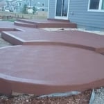 Colored concrete Patio