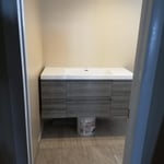 Floating Vanity Install 1a