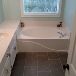 Bathroom floor tile