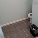 Bathroom floor tile