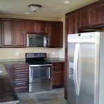 Small galley style kitchen