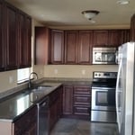 Small galley style kitchen