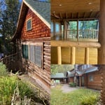 Real log cabin