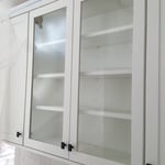 Clear cabinet glass