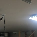 Garage Ceiling Fixture Installed