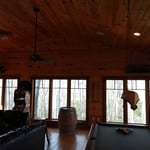 Beautiful LG heads in this game room