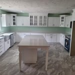U-Shaped White kitchen