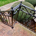 Wrought Iron Railings on with Heart Scrollwork