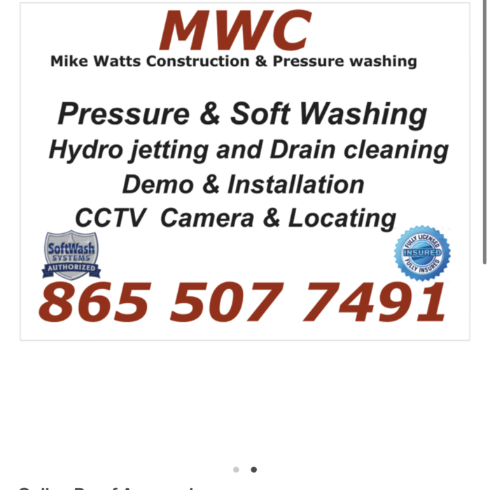 Pressure washing