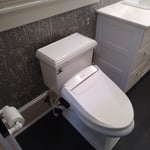 Beautiful grey bathroom
