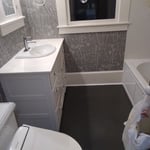 Beautiful grey bathroom