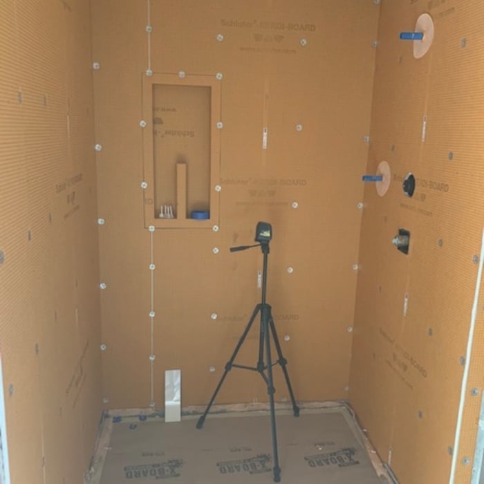 Shower Schluter waterproofer