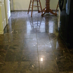 Brown Marble floor needing a little love