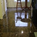 Brown Marble floor looking gorgeous!