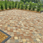 After Paver Patio w/ charcoal edging