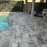 Completed Paver Installation Around Pool
