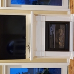 65" TV Mounted over fireplace