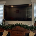 TV wall mount with hidden cable run