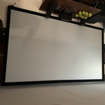 120" Projector screen wall mount