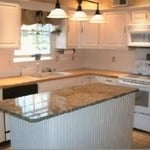 Granite top on island