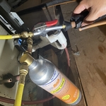 Copper lines Flush up