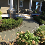 Regular Colored Concrete with Stamped Borders