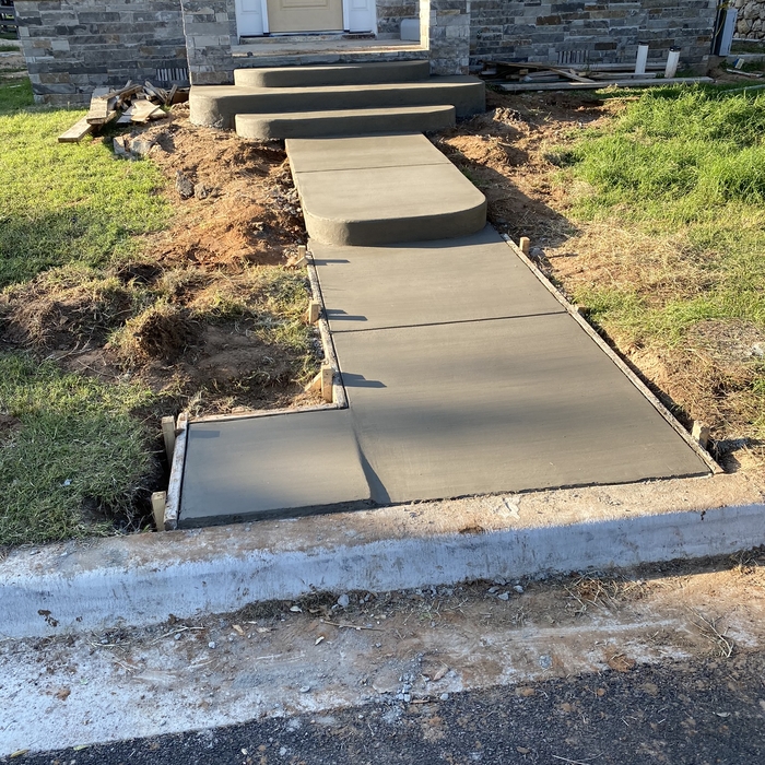 walkway with steps