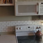 Middle of completing tile work