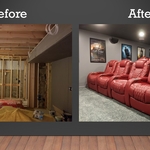 Finished Basement - Home Theater Room