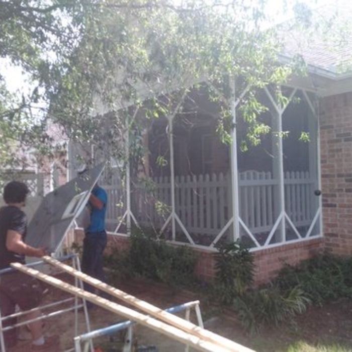 Screen in porch